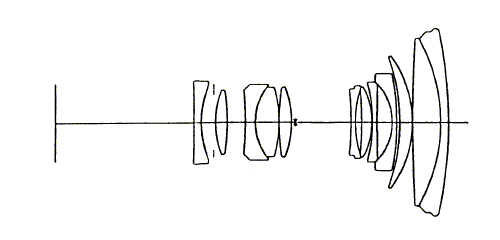 MINOLTA AF 35-105/3.5-4.5 N  - cross-section