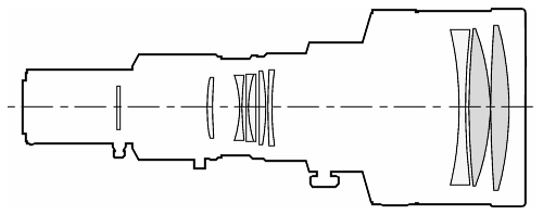 MINOLTA AF 600/4 G  - cross-section - thanks to KS from KKM forum