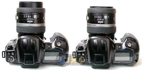 MINOLTA Dynax 800si z zamocowanym obiektywem AF 100/2.8 SOFT Focus - foto z www.xitek.com