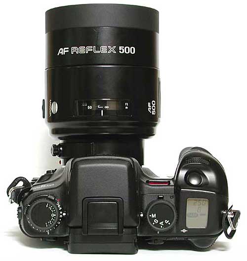 MINOLTA Dynax 9 i AF 500/8 lens - foto z www.xitek.com