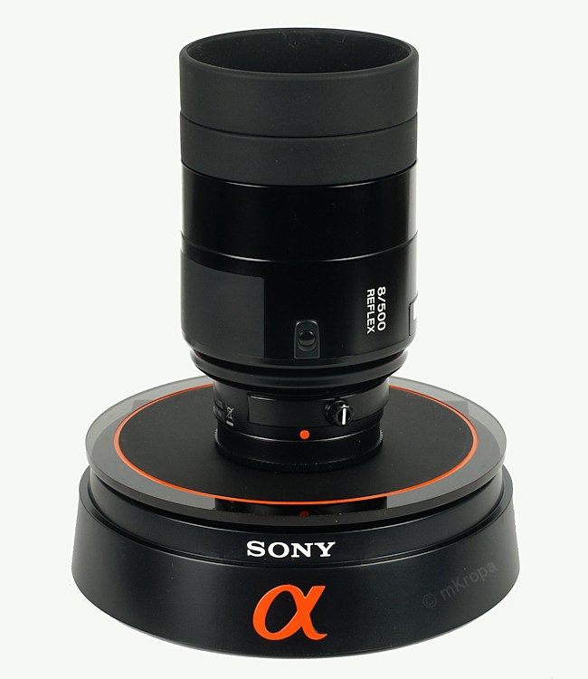SONY 500mm f8 - minimalna długość